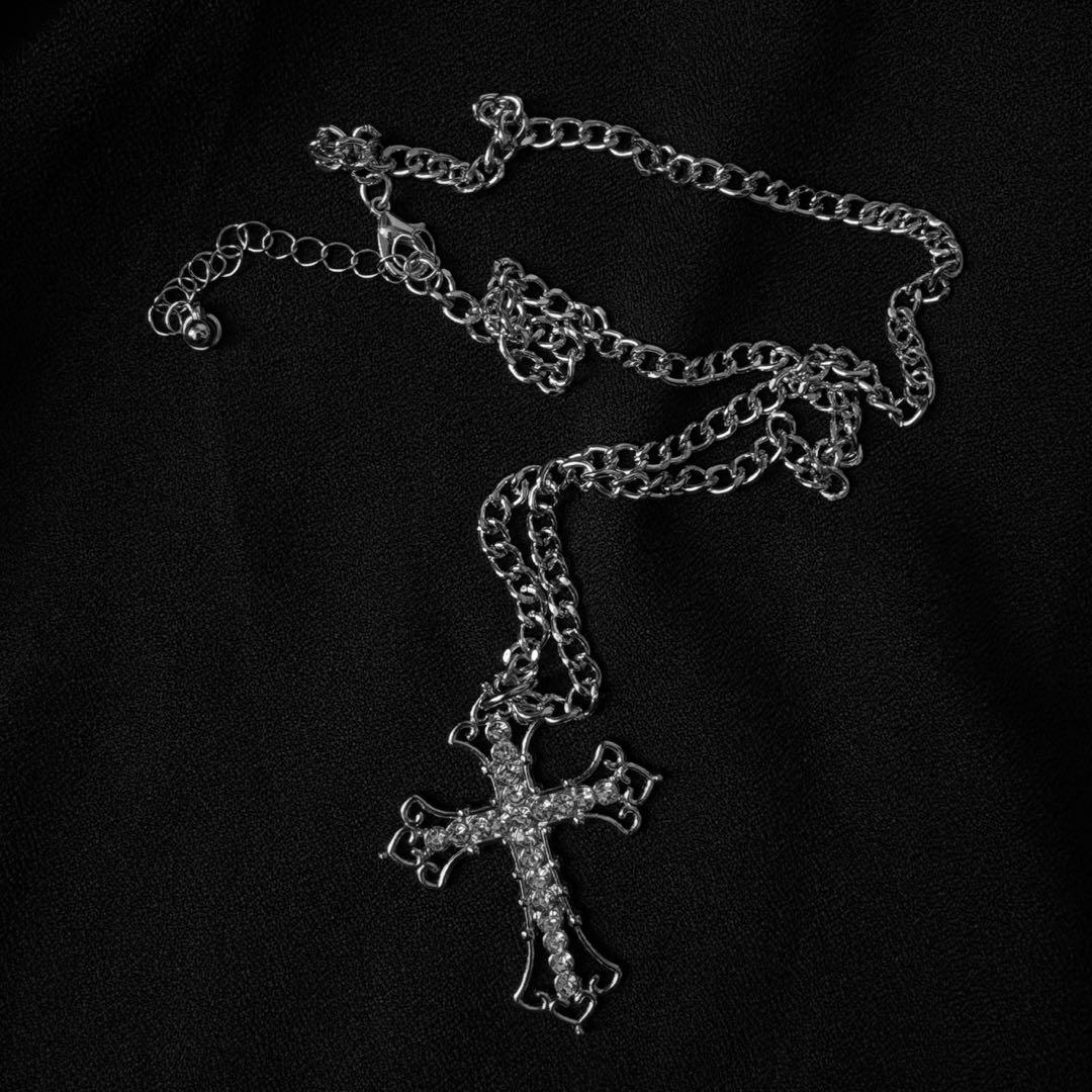 地雷 マーズ mars リボン ブラウス チェックスカパン セットアップ 十字架