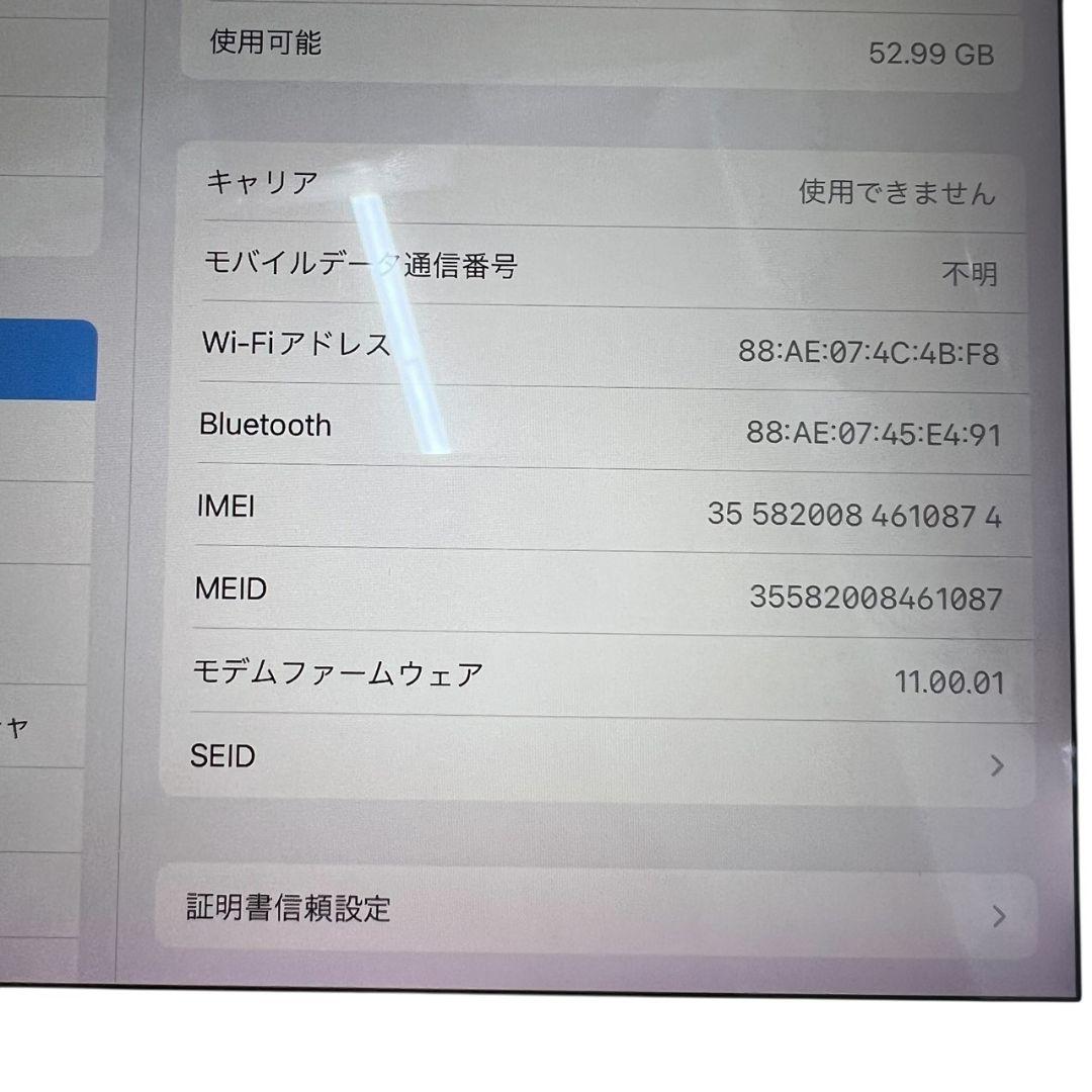 O22061 iPad Pro 10.5 64GB セルラーモデル
