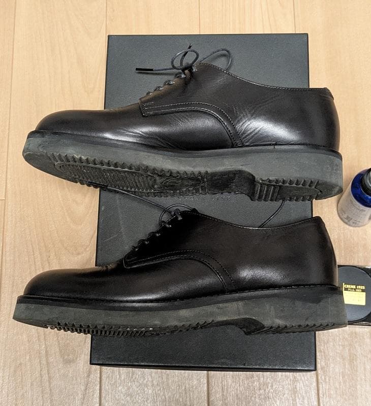 靴 PADRONE URBAN LINE DERBY PLAIN TOE SHOES