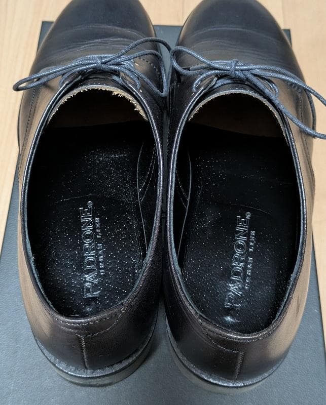 靴 PADRONE URBAN LINE DERBY PLAIN TOE SHOES