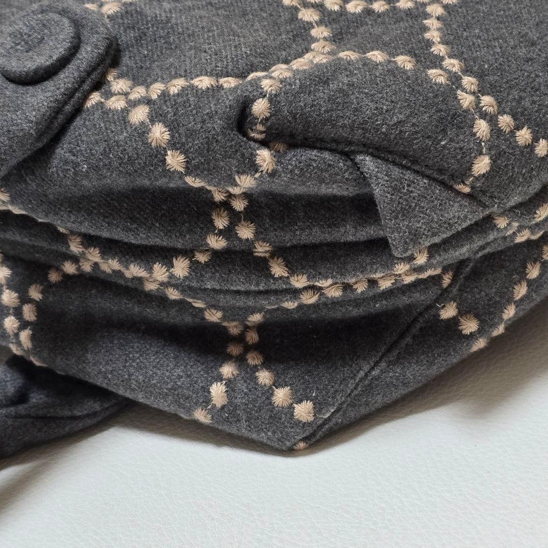 タグ付き ミナペルホネン マトカ バッグ タンバリン グレー ua9928