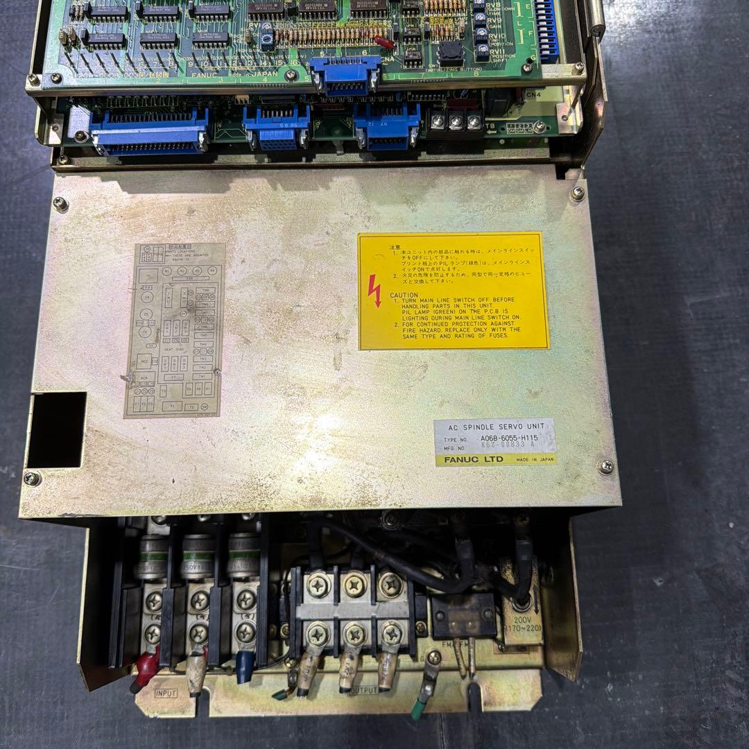 マザーボード FANUC A06B-6055-H115 AC SPINDLE SERVO