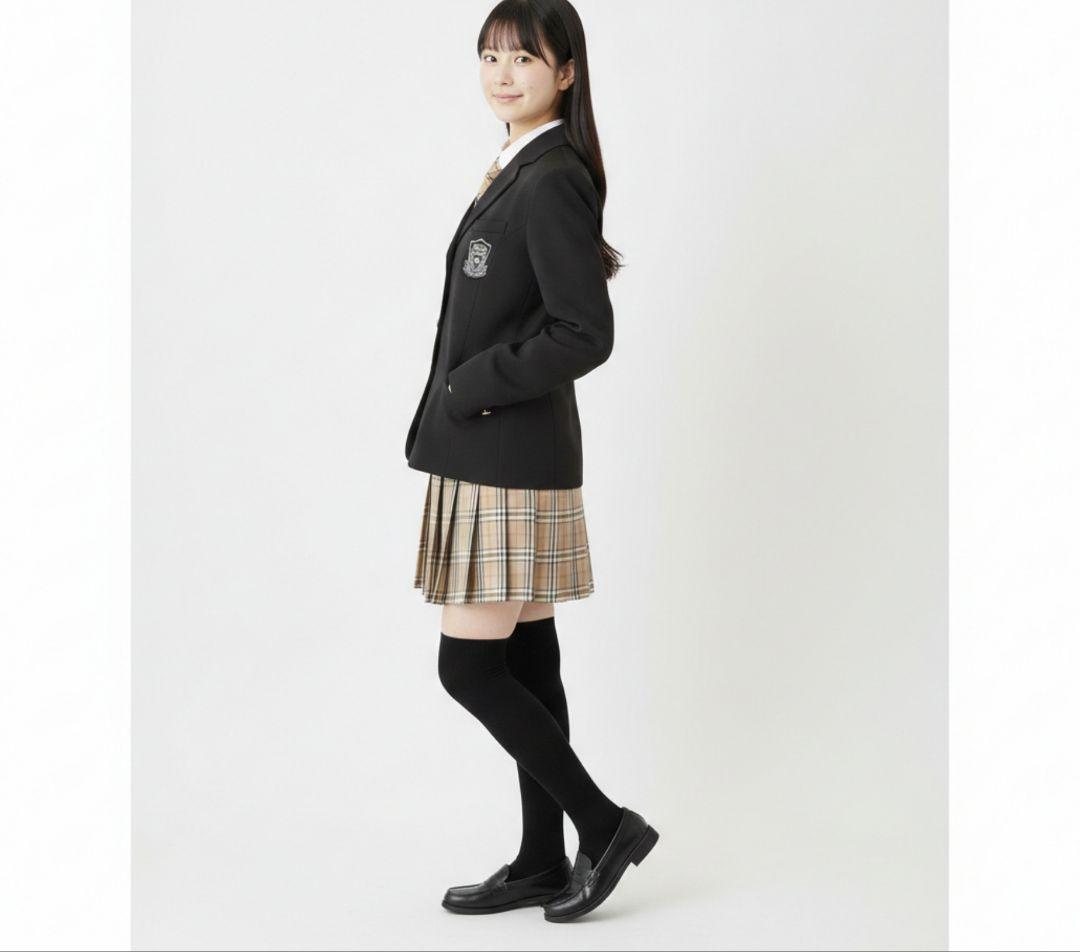 極美品 卒服　女の子160/165　ノバチェック風 フォーマル4点　金釦 卒業式