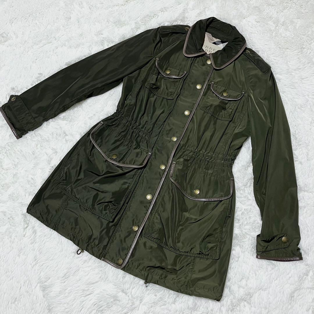 BURBERRY BRIT バーバリーブリット ナイロンコート カーキ