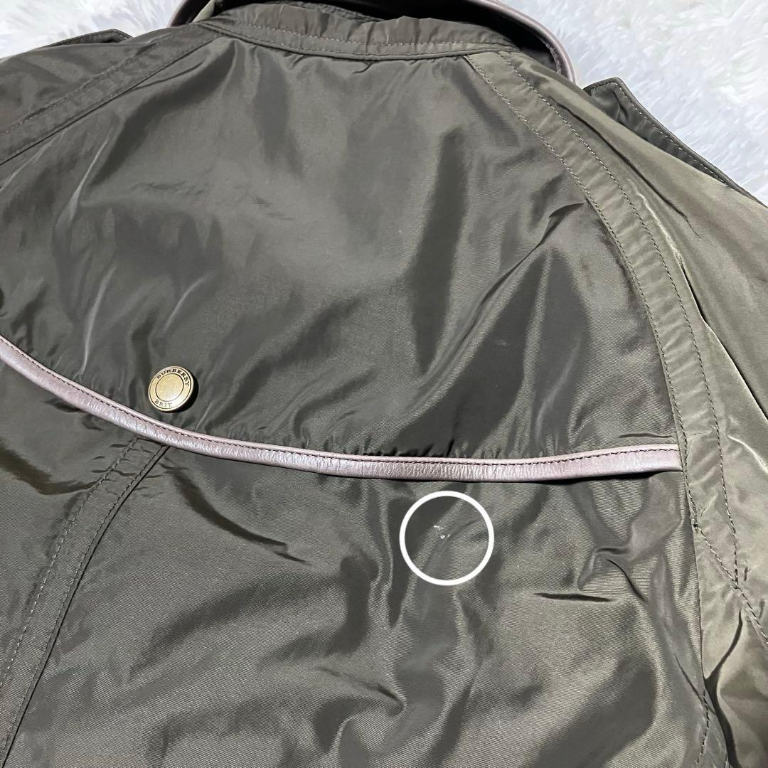 BURBERRY BRIT バーバリーブリット ナイロンコート カーキ
