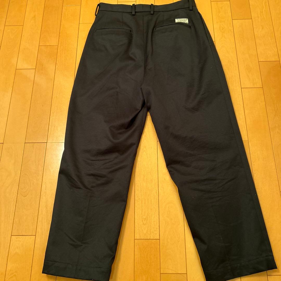 ワコマリア　DOUBLE PLEATED CHINO TROUSER ネイビー