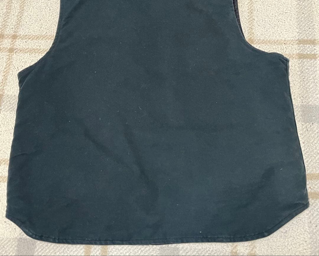 カーハート ダックベスト　L ブラック　黒　グッドフェード　US規格