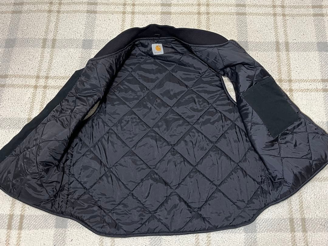 カーハート ダックベスト　L ブラック　黒　グッドフェード　US規格
