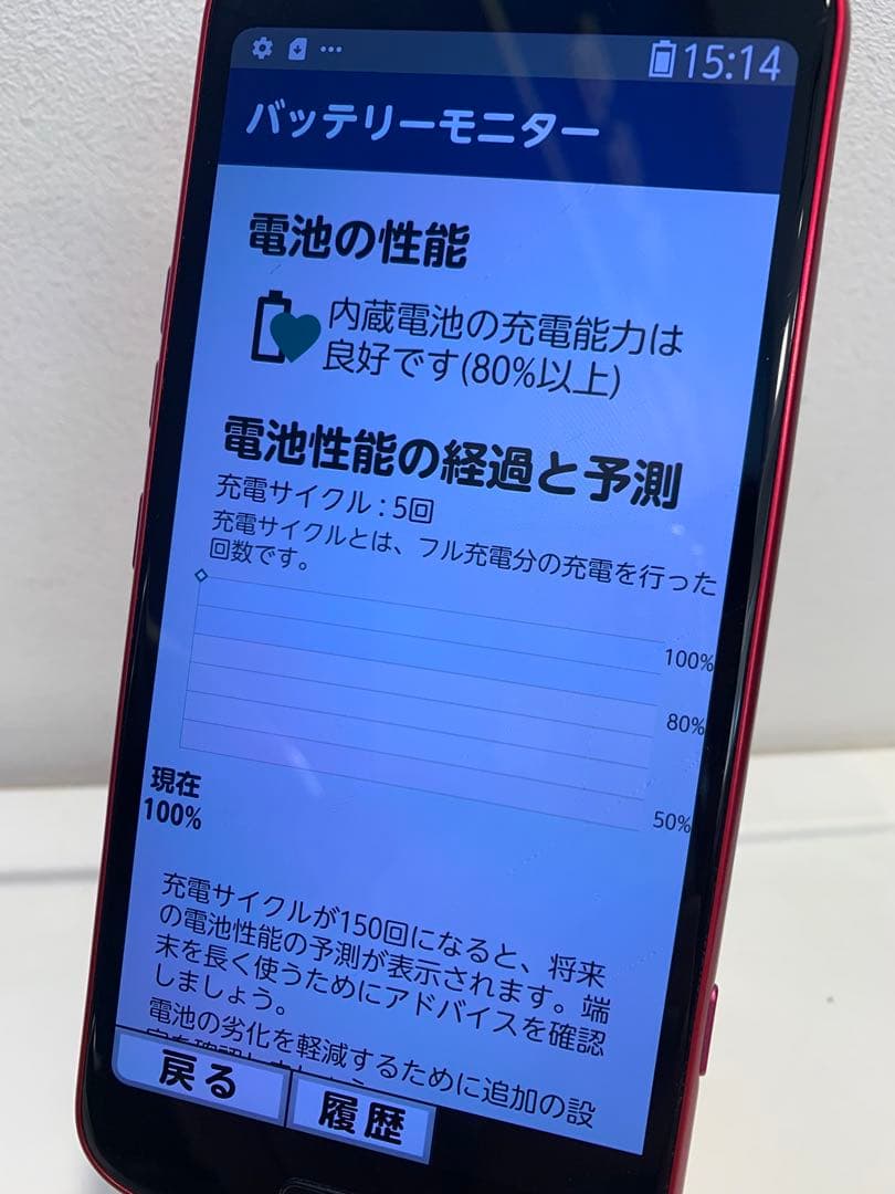 らくらくスマートフォン F-53E レッド docomo 128GB 本体