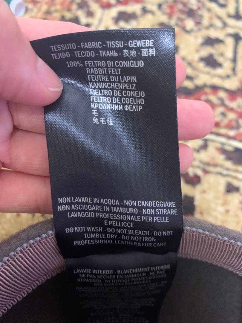 【GUCCI】GUCCI グレー ベレー帽　グッチ　帽子