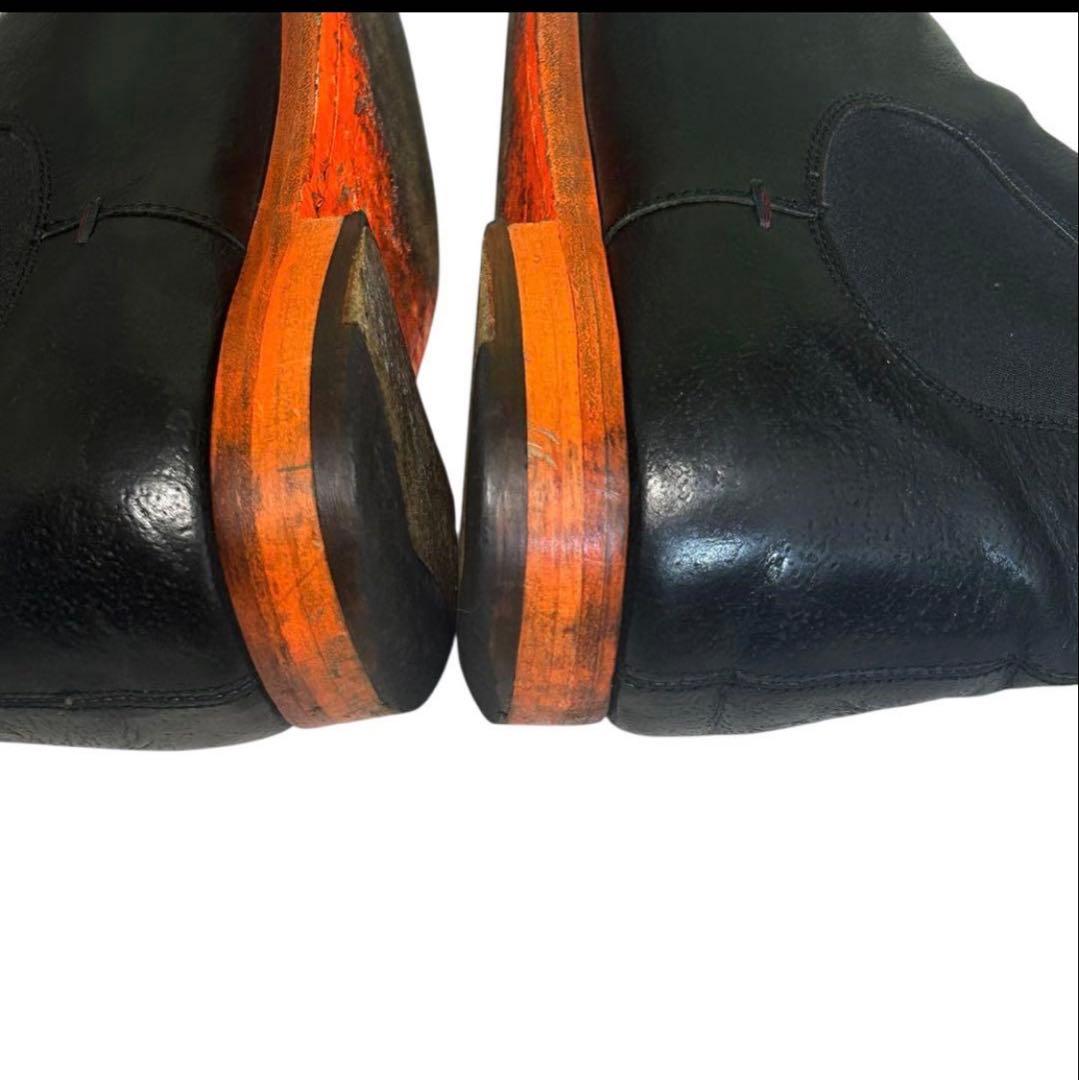 美品 ポールスミス レザーチェルシーブーツ ブラック24.5