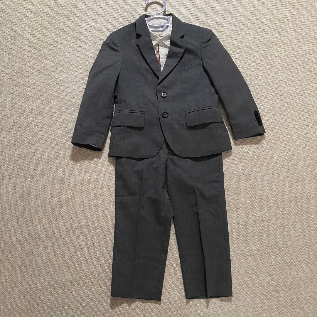 【ポールスミス】フォーマルスーツ　セレモニー　ストライプ　シルク混　入園式