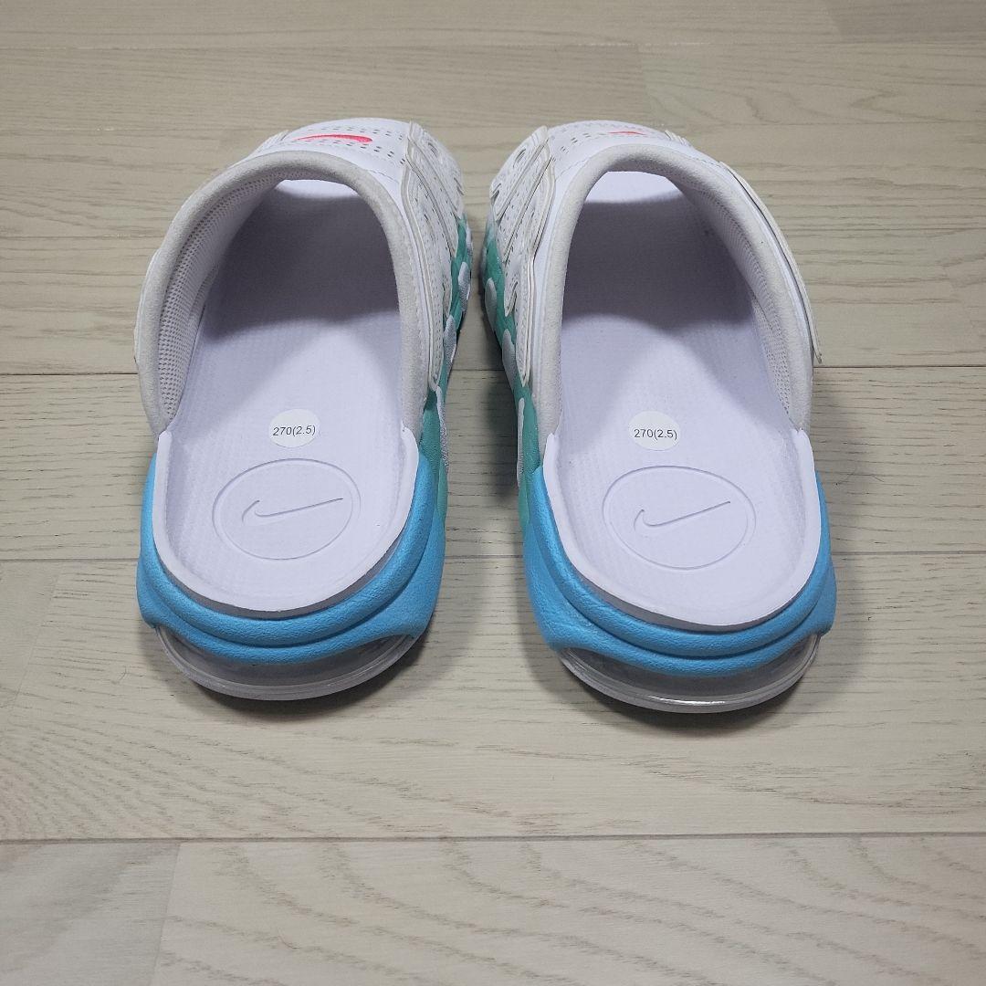 靴 27.0cm NikeAir More Uptempo Slide \"Aqua\"