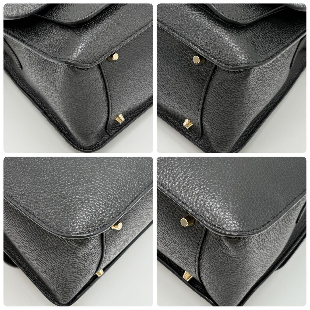 美品✨フルラ ショルダーバッグ 2way ソフィアグレイニー レザー ブラック