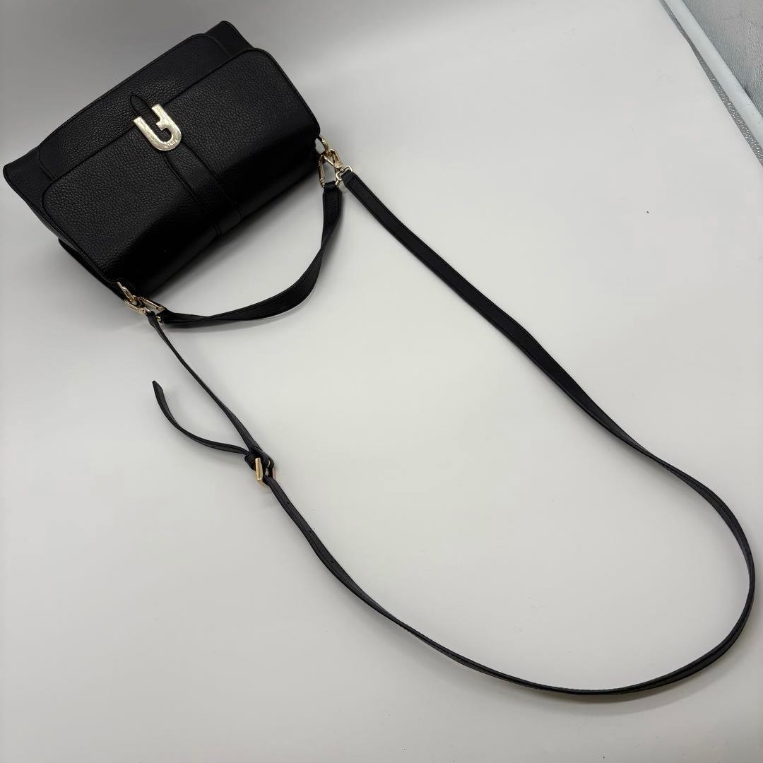 美品✨フルラ ショルダーバッグ 2way ソフィアグレイニー レザー ブラック