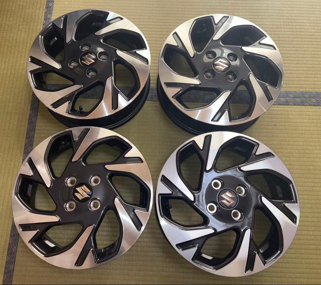 ②スズキMK54S スペーシアカスタム純正ホイール