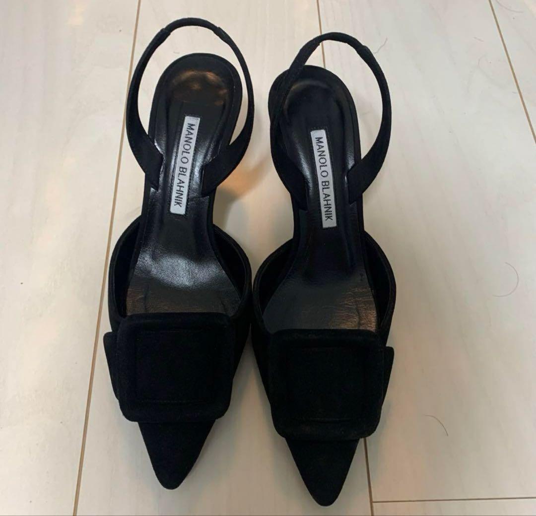 Lily MANOLO BLAHNIK スリングバック ミュール 35