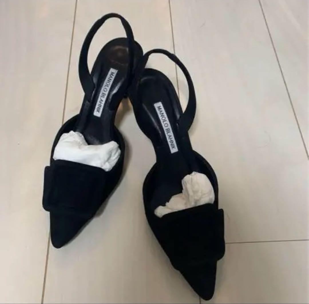 Lily MANOLO BLAHNIK スリングバック ミュール 35