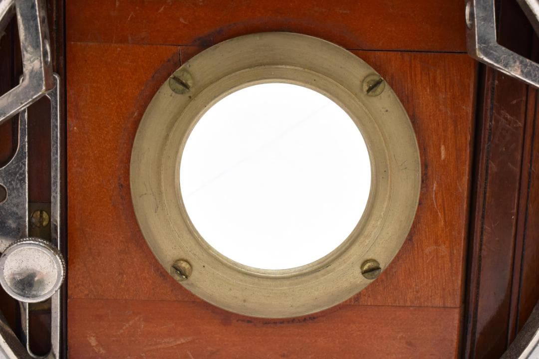 【希少な木製カメラ】ヤマザキ YAMAZAKI 大判カメラ ピントグラス付