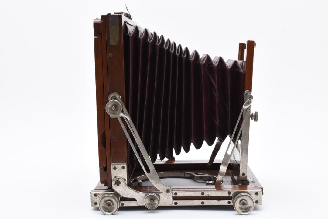 【希少な木製カメラ】ヤマザキ YAMAZAKI 大判カメラ ピントグラス付