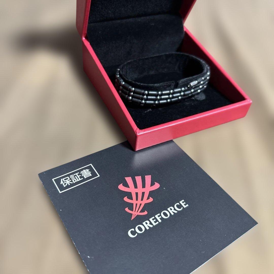COREFORCE ブラックブレスレット 保証書付き