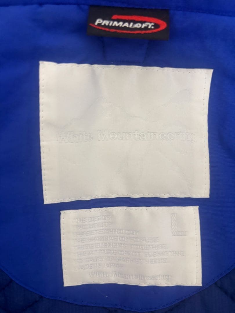名作　White Mountaineering ベスト　フード格納
