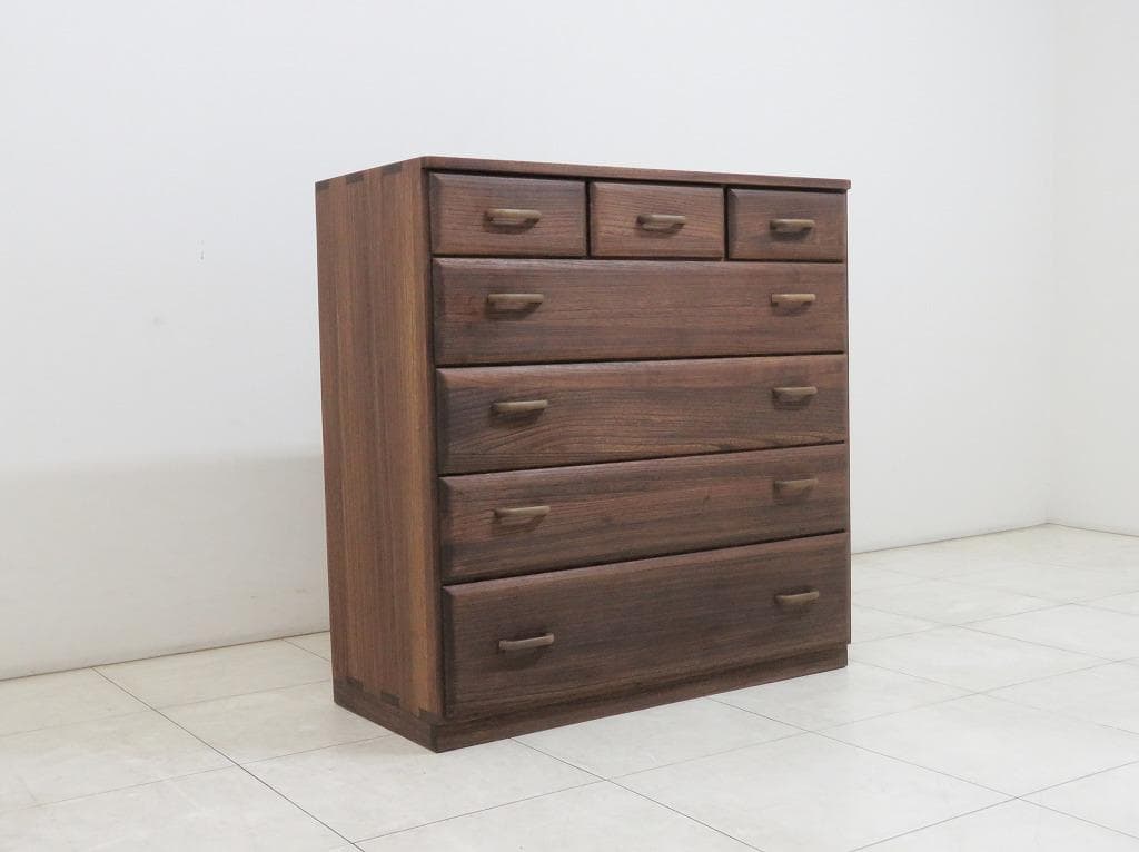 起立木工 桐 チェスト 無垢材 箪笥 タンス シンプル 和モダン IDC大塚家具