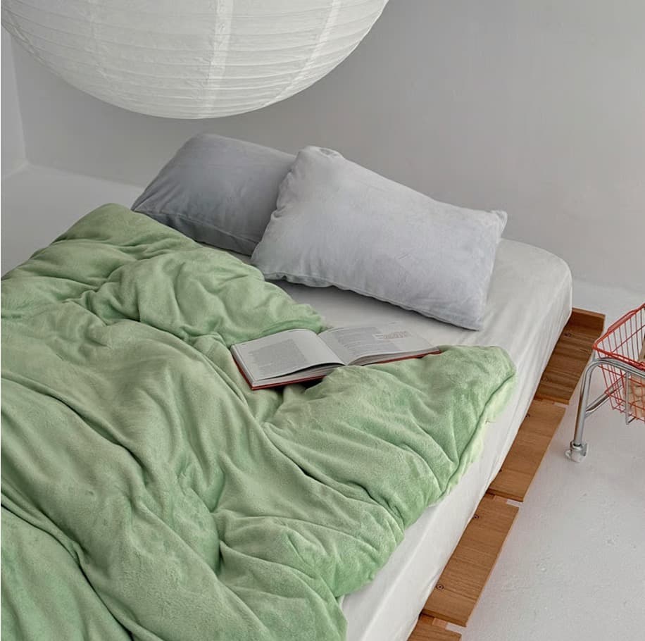 Art of Blackフリースベッドカバーセット ダブル用