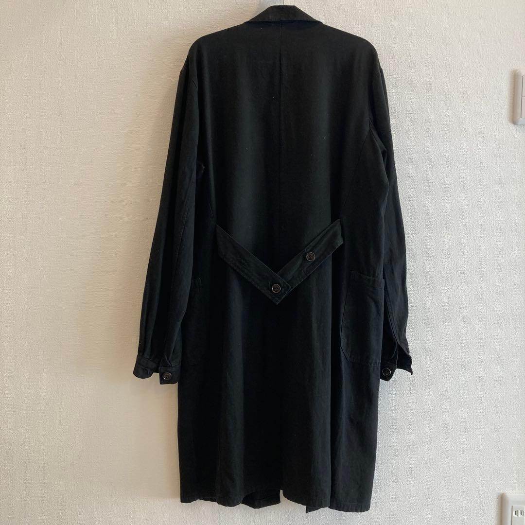 60s vintage ショップコート　アトリエコート　ヘリンボーン　ブラック