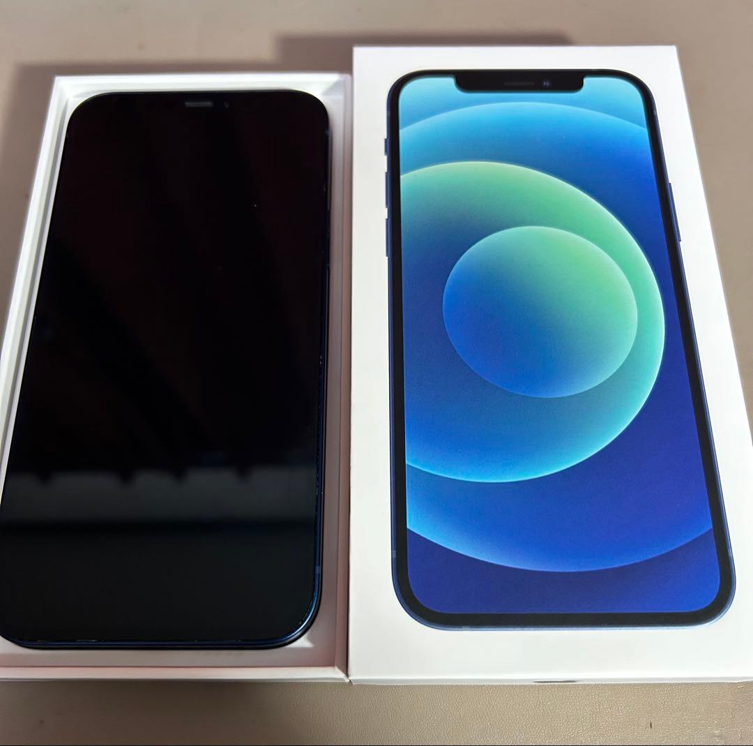 iPhone12 128GB ブルー　SIMフリー 本体 美品