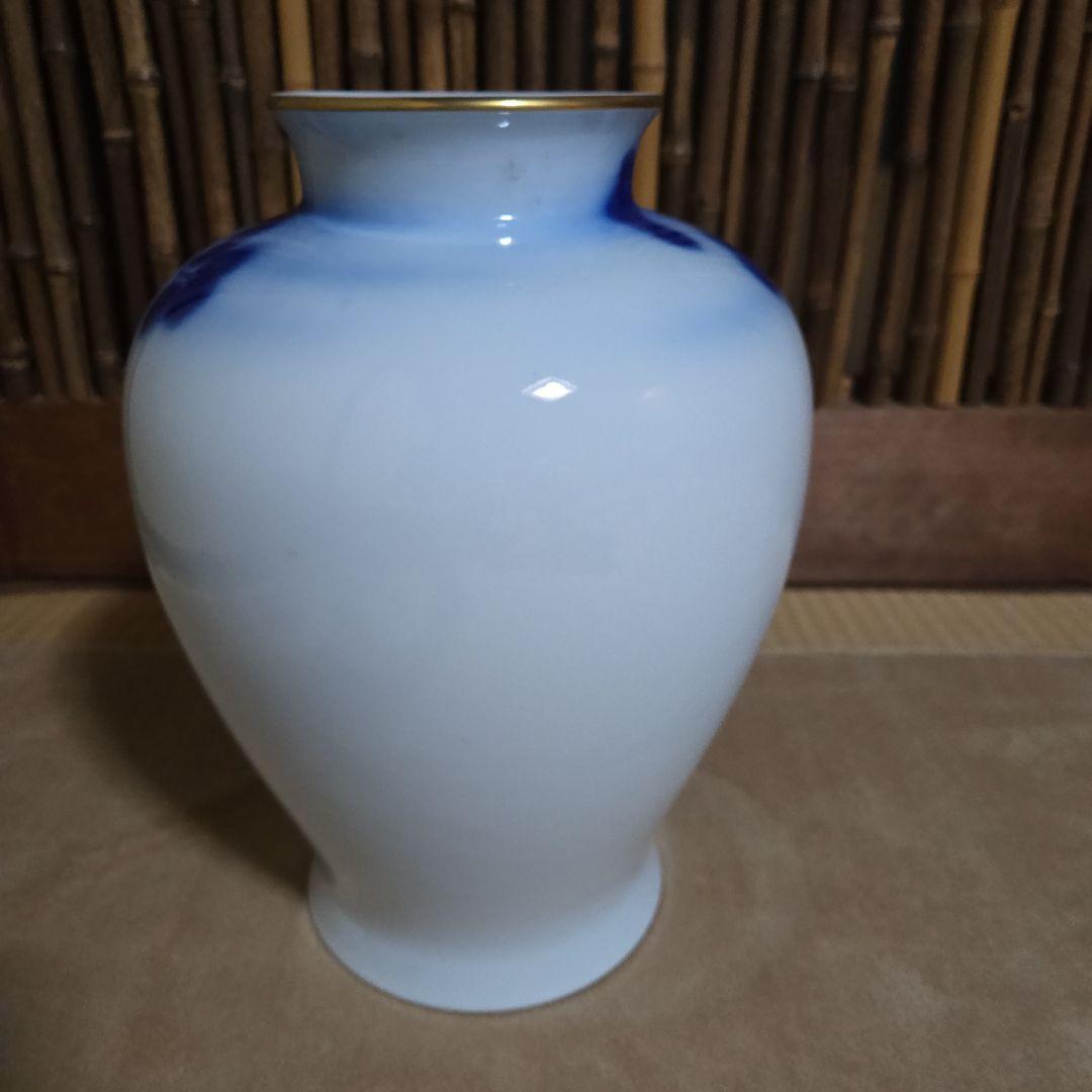 深川製磁花瓶 宮内庁御用達 松に双鯉