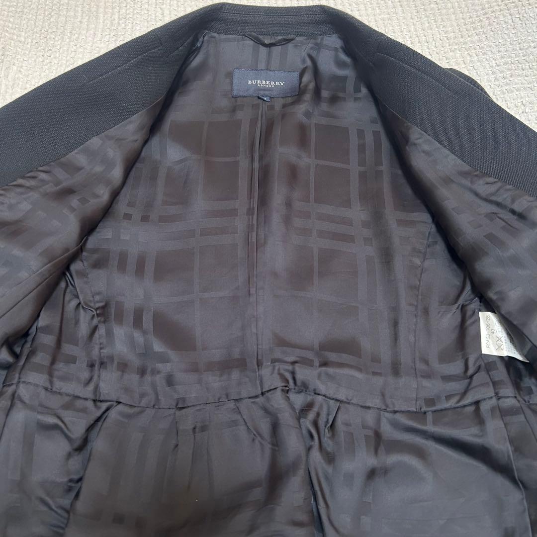 美品✨バーバリーロンドン セットアップ スカート シャドーチェック 40 黒