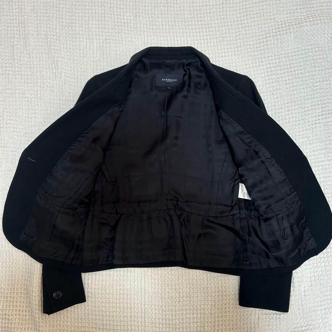 美品✨バーバリーロンドン セットアップ スカート シャドーチェック 40 黒