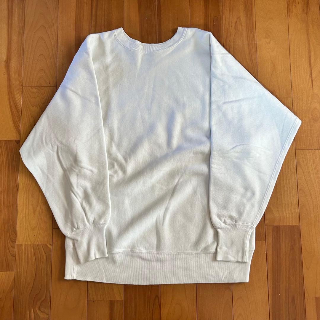 希少 USA製 90s リバースウィーブ 目なし 白 XLサイズ 美品