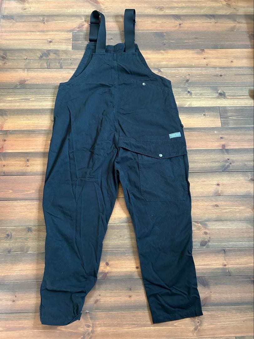 johnbull ブラック オーバーオール