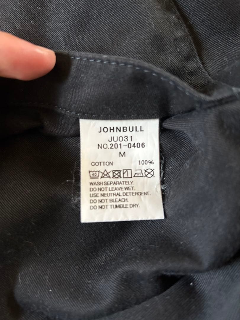 johnbull ブラック オーバーオール