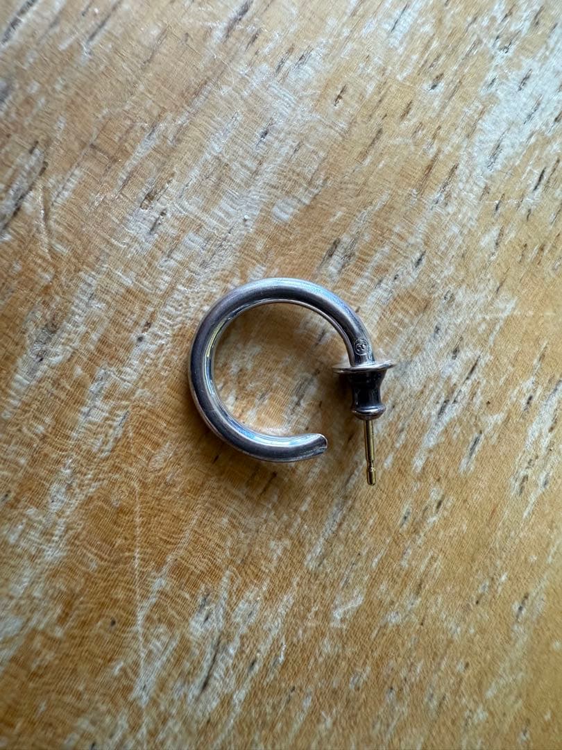 キャリアリング 301 シルバー925 K18 フープピアス 両耳用