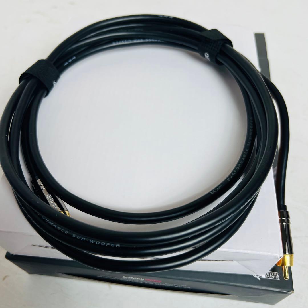 未使用品　QED パフォーマンス　サブウーハー　ケーブル　3メーター　3m