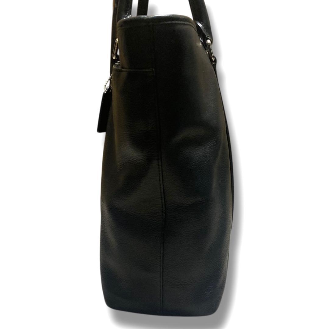 美品　コーチ　ビジネスバッグ　2way　メトロポリタン　A4収納可　レザー　黒