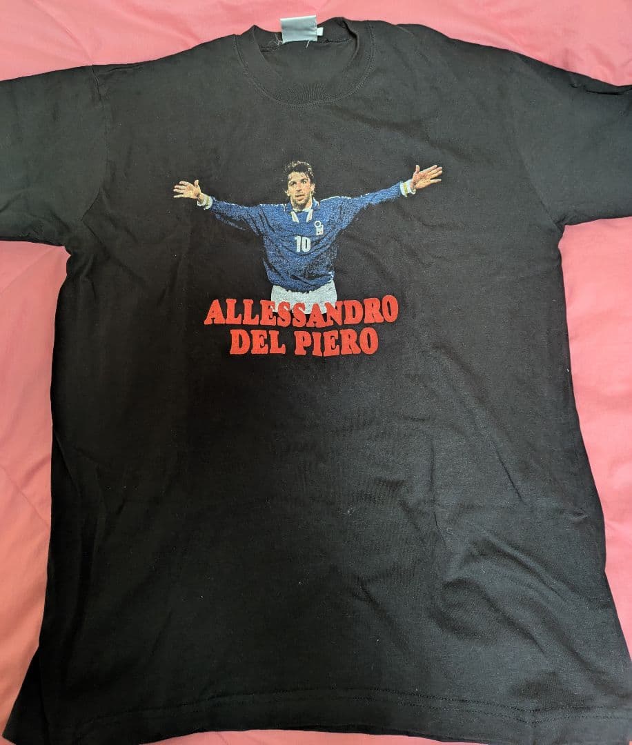 98年フランスWカップ　レアTシャツ　アレッサンドロ・デル・ピエロ (黒)