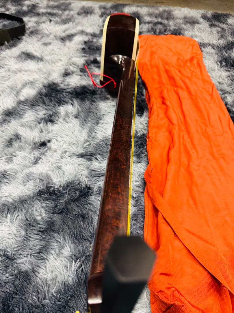 ★津軽三味線 太棹 黒檀糸巻 東さがり 紅木 津軽 民謡 稽古用