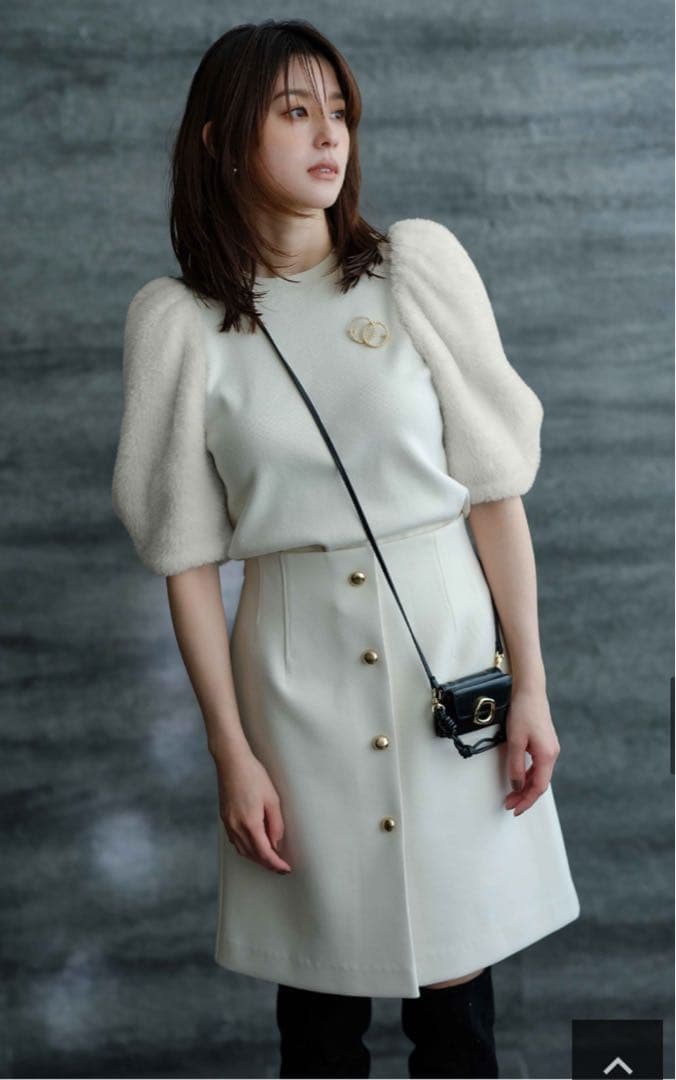 JUSGLITTY♡フロントボタンミニスカート