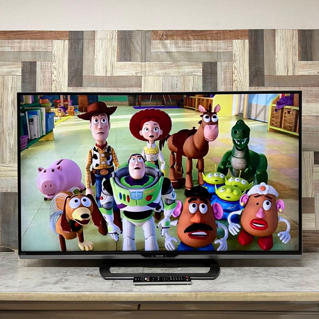 即日受渡❣️全国送料込シャープ52型4KテレビYouTube.Netflix視聴
