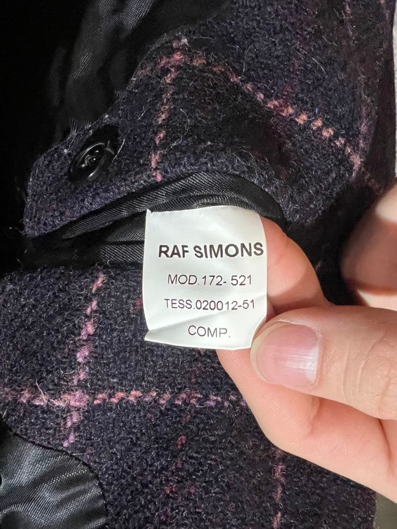 RAF SIMONS ラフシモンズ ツイード スクール ジャケット 44