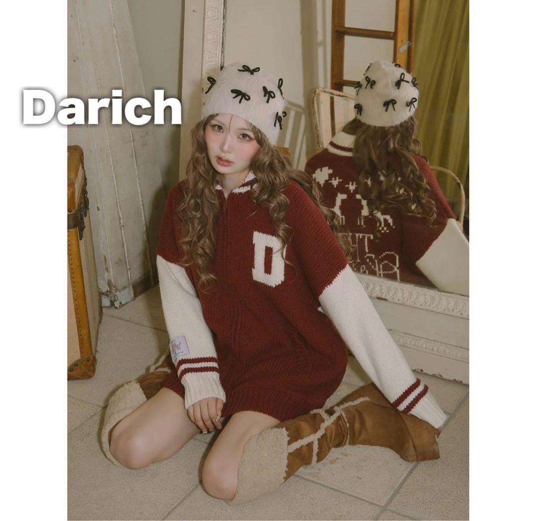 未使用級✨Darich ダーリッチ THE Social CLUBニットブルゾン