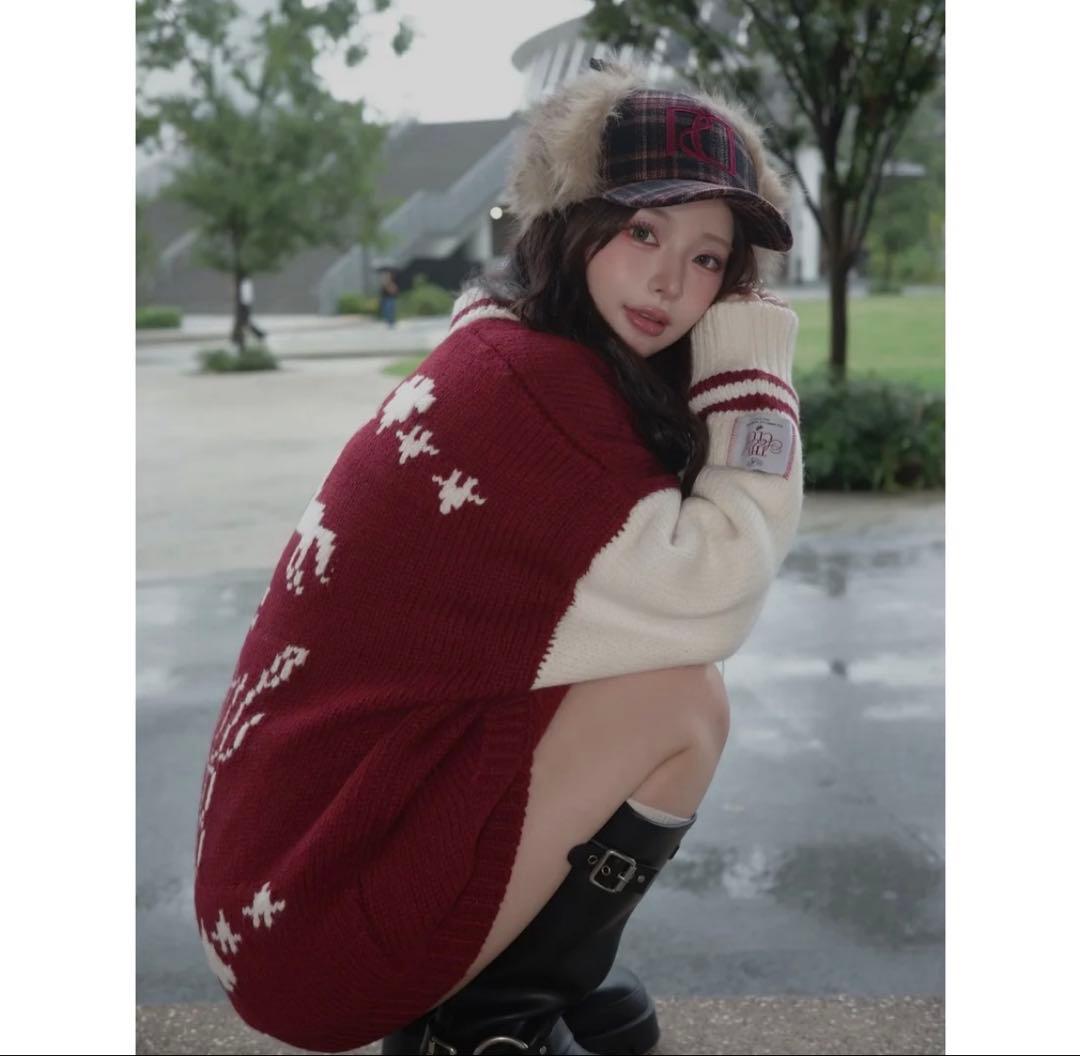 未使用級✨Darich ダーリッチ THE Social CLUBニットブルゾン