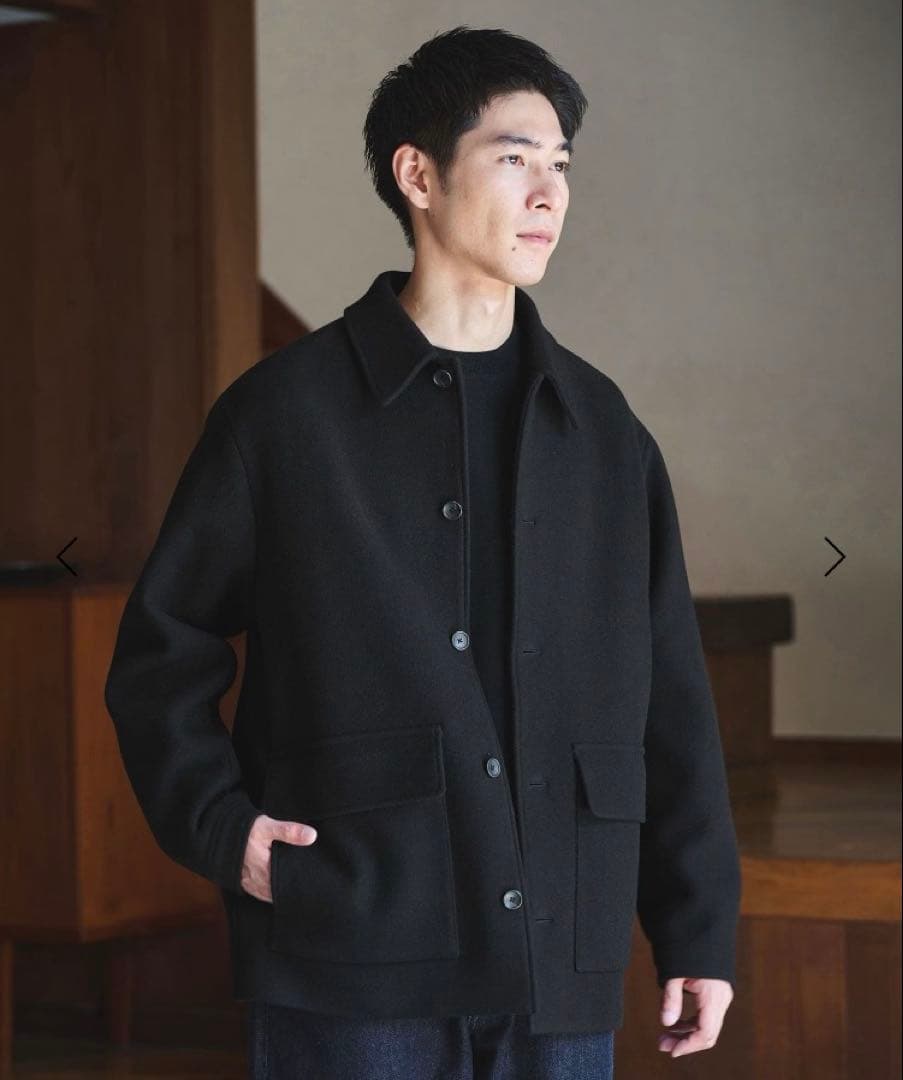 グリーンレーベルリラクシング SENTDALE WOOL カバーオール　黒　L