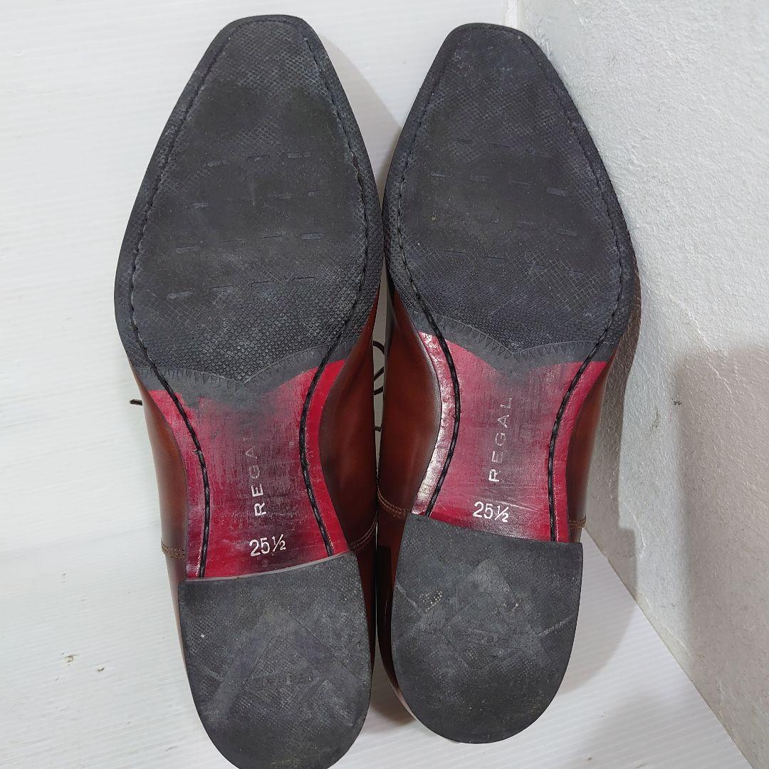 美品 リーガル 11LR ストレートチップ ブラウン