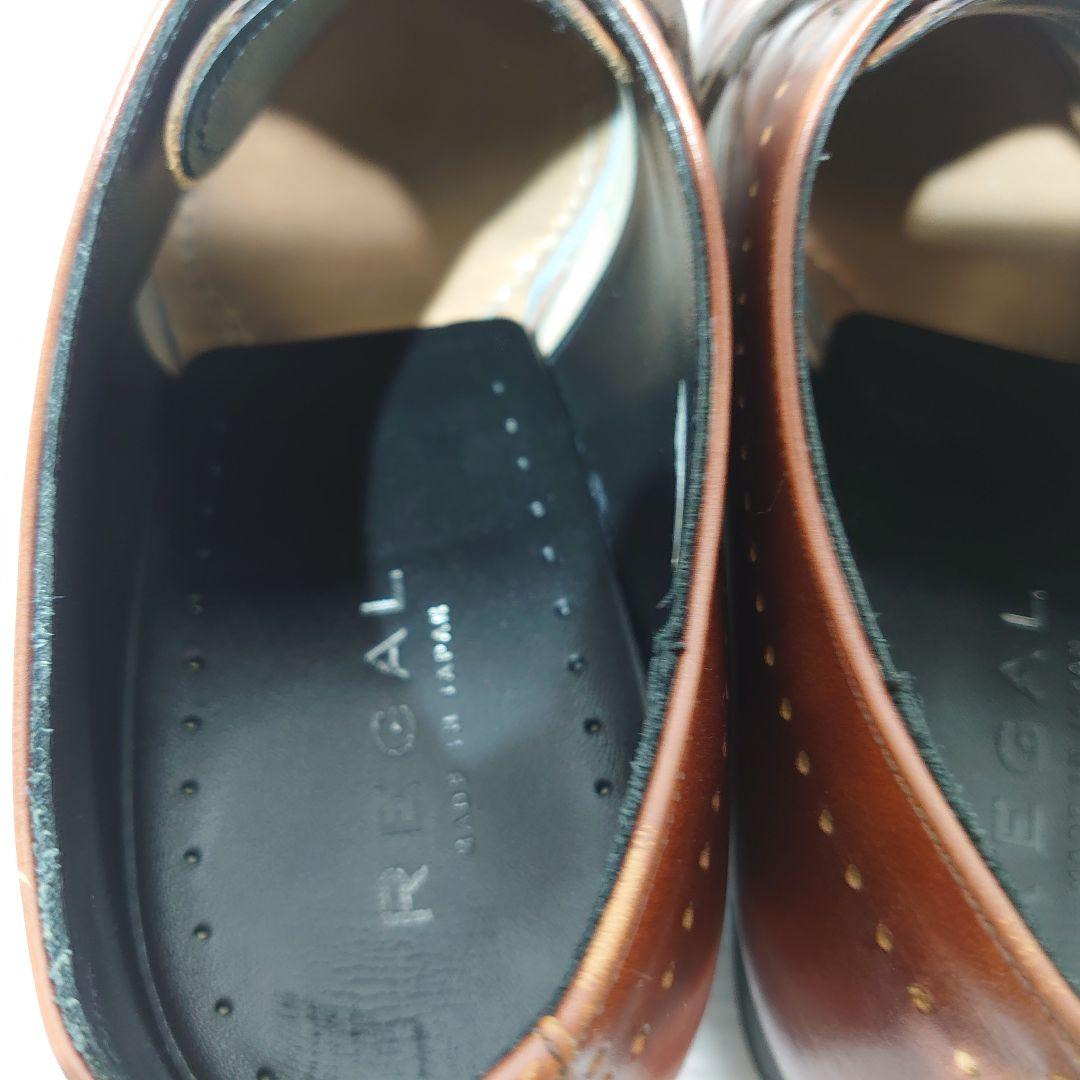 美品 リーガル 11LR ストレートチップ ブラウン