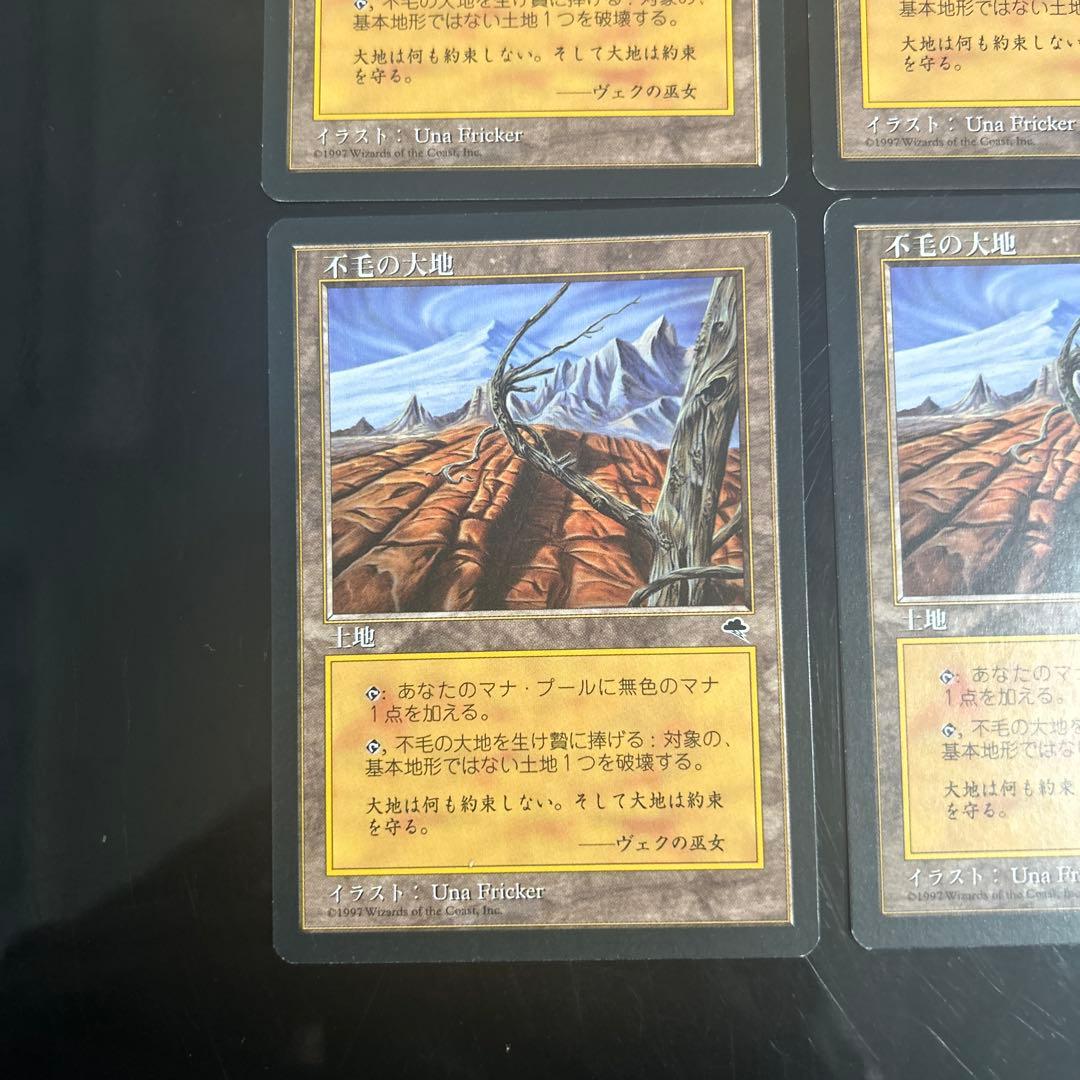 不毛の大地　4枚セット　MTG